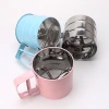 Stainless steel handheld flour sieve, baking tool, non-stick flour sieve, cup-type semi-automatic flour sieve Application Scenario